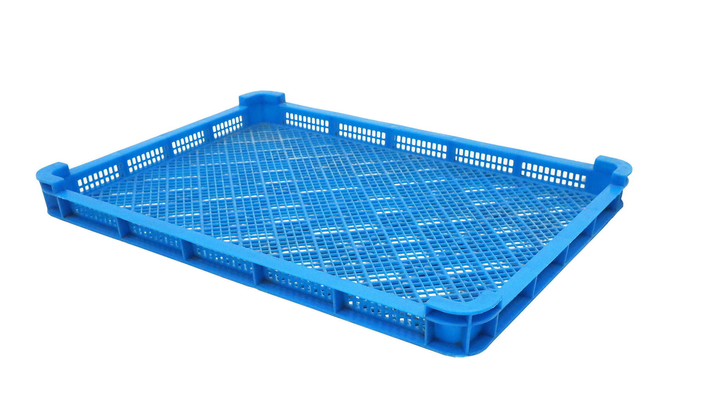 Plastic crate tray